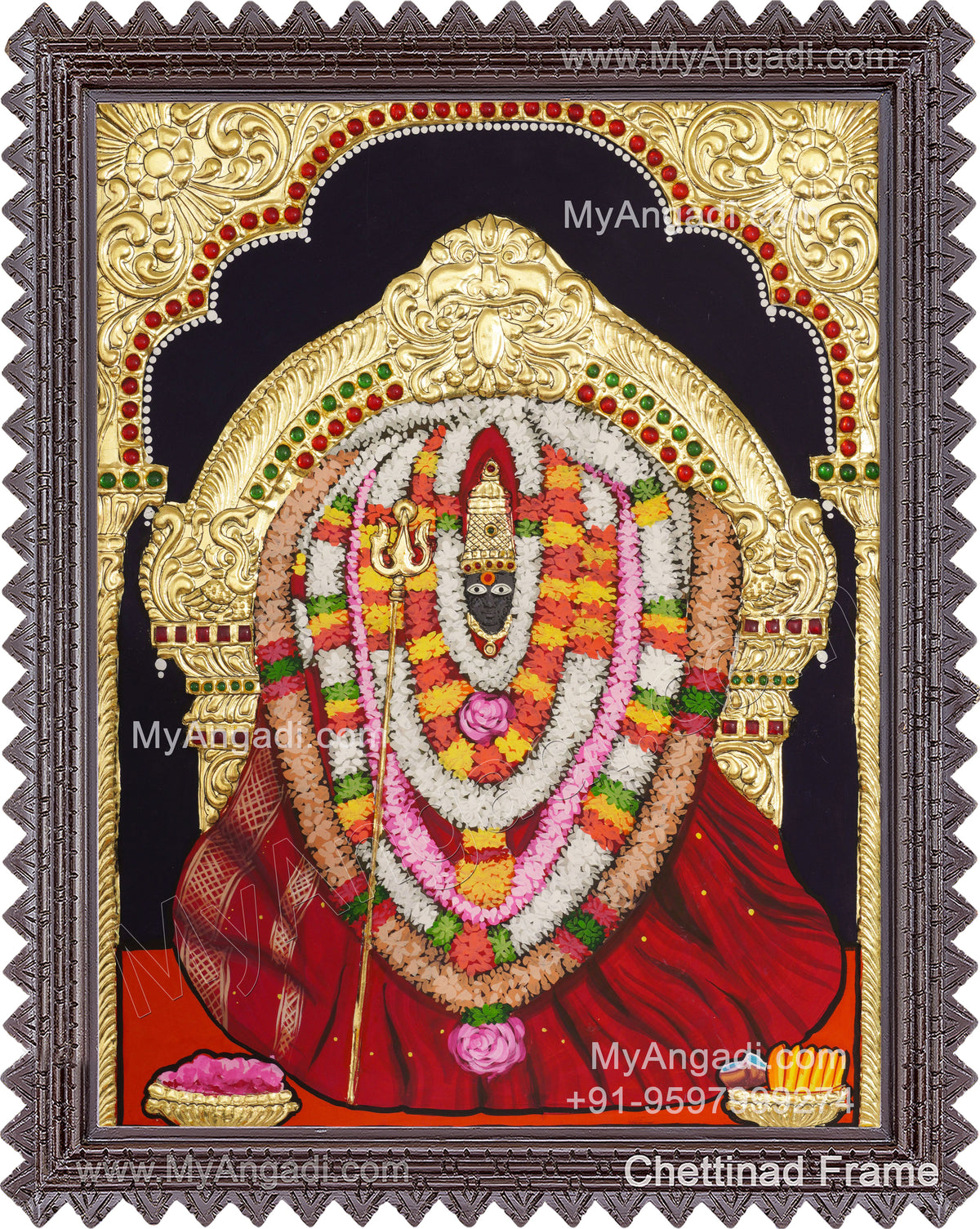 Pratti Amman Tanjore Painting