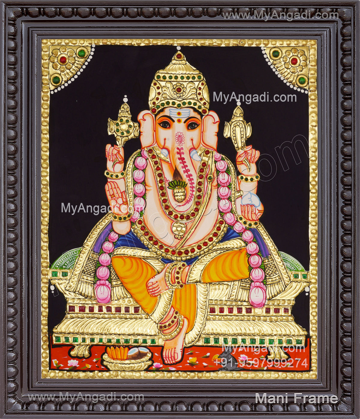 Ganapati Tanjore Painting