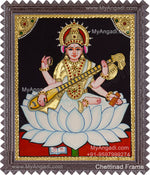 Saraswathi Tanjore Painting
