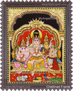 Shivan Parivar Super Emboss Tanjore Painting