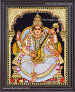 Saraswathi3D Tanjore Painting