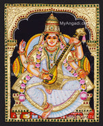 Saraswathi3D Tanjore Painting