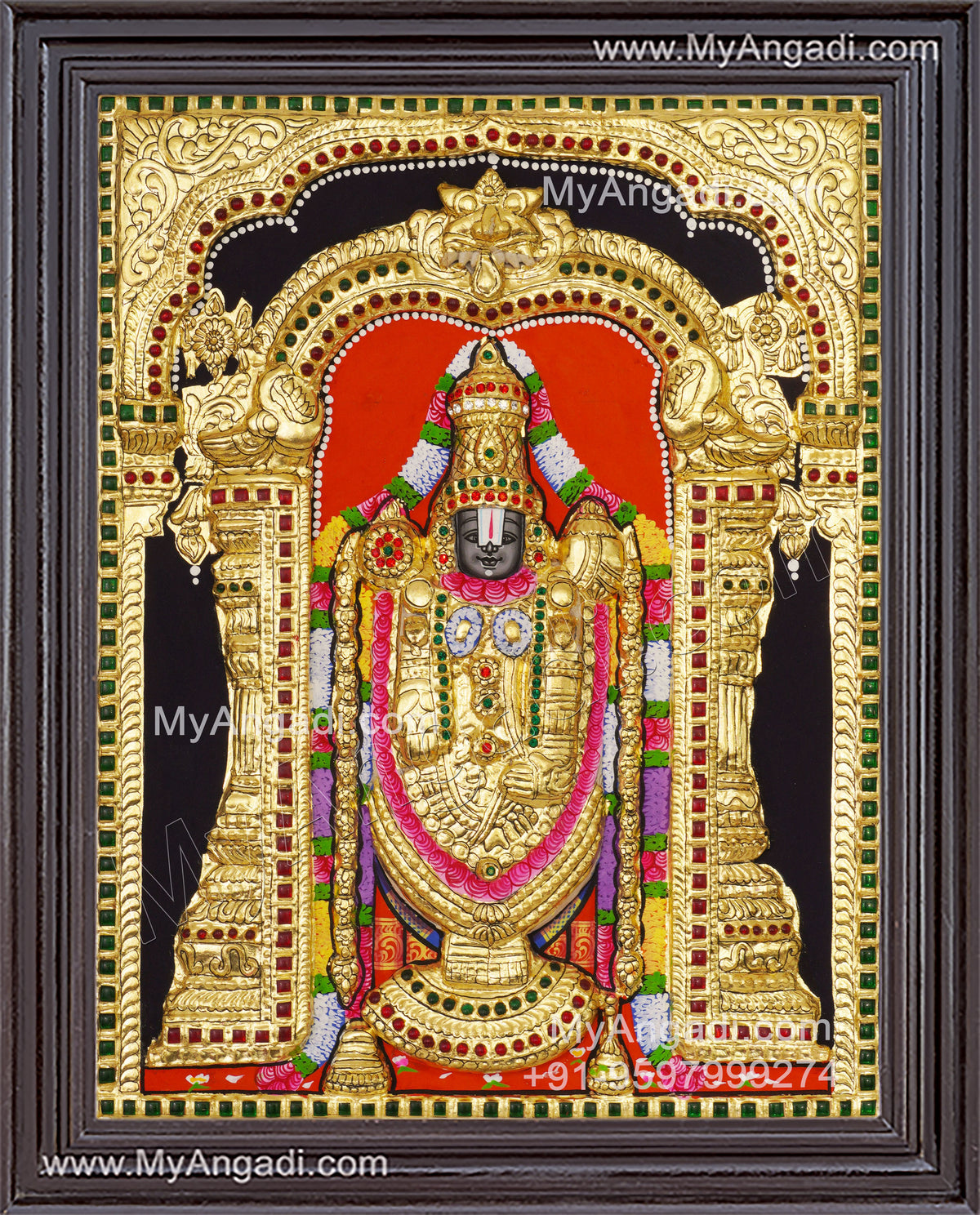 Balaji 3d Tanjore Painting