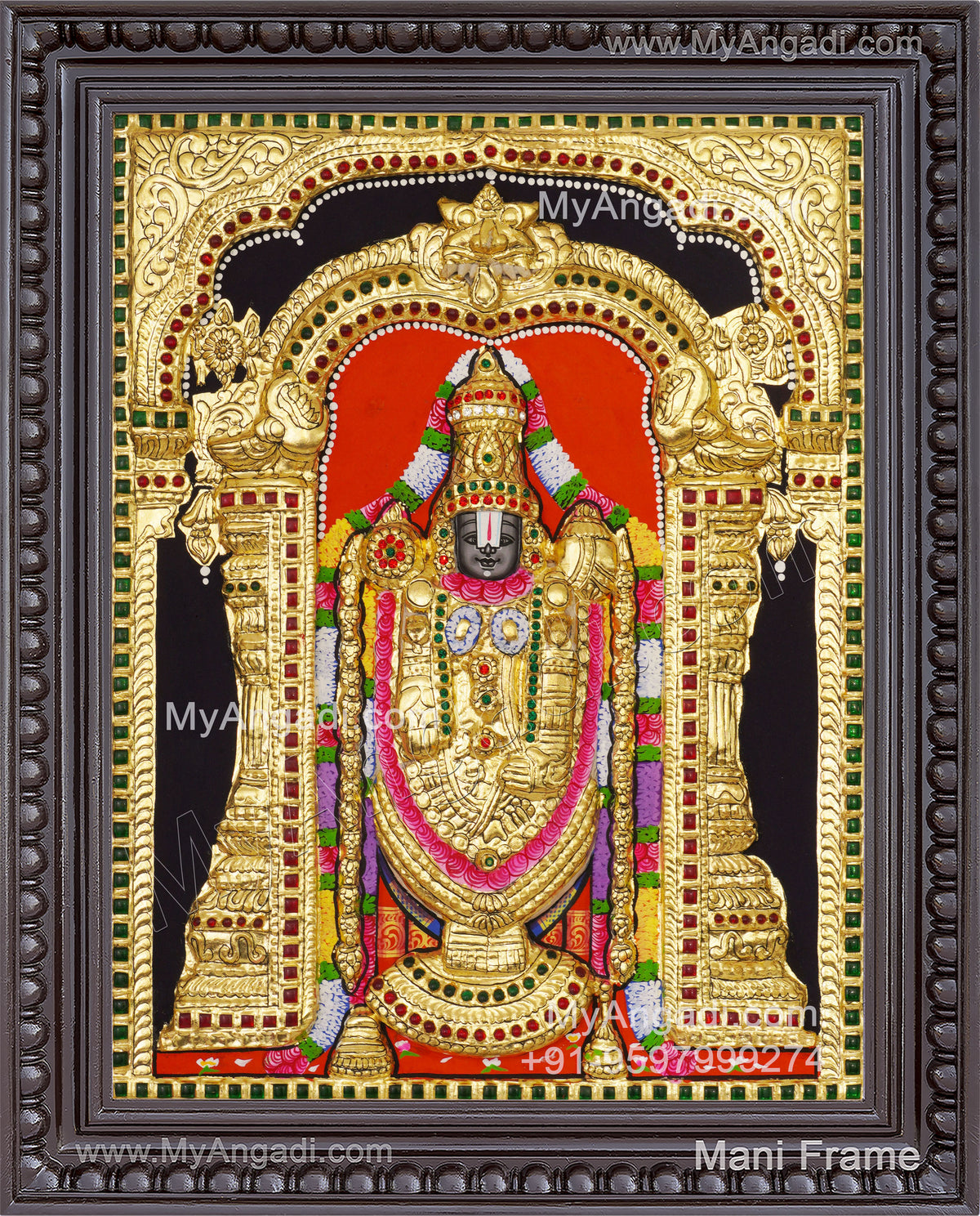 Balaji 3d Tanjore Painting