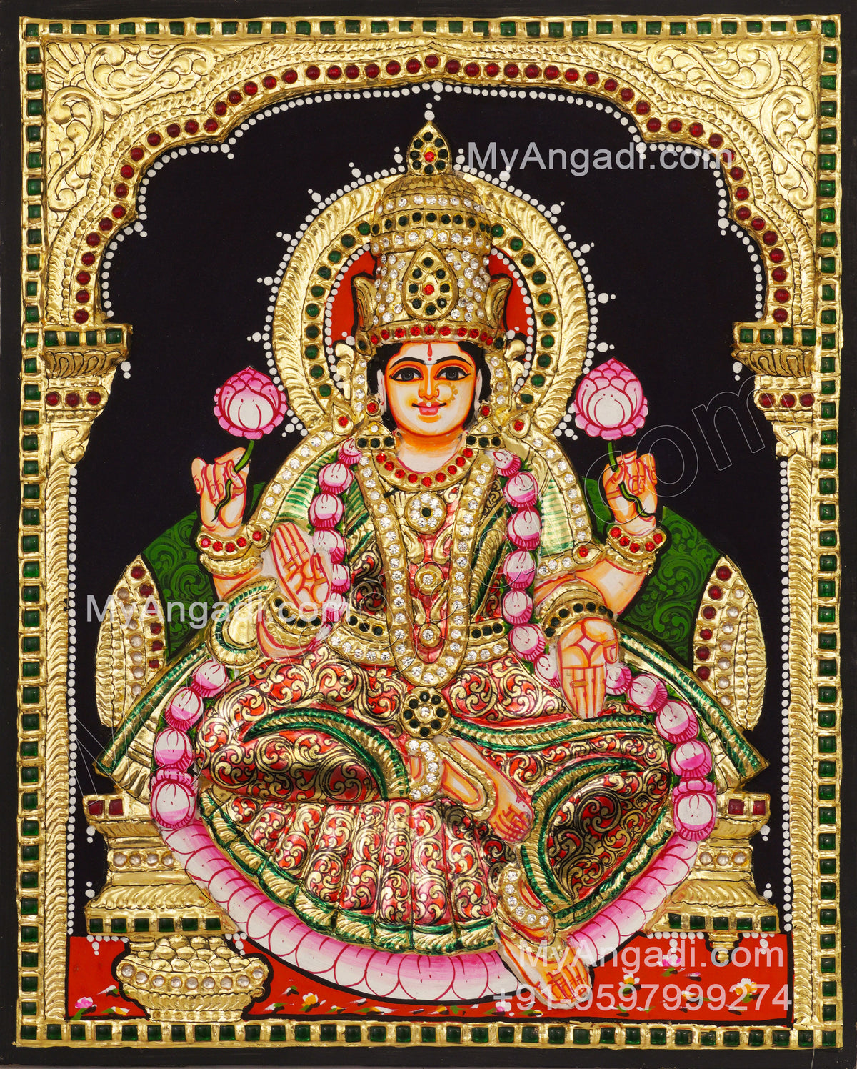 Lakshmi 3D Tanjore Painting