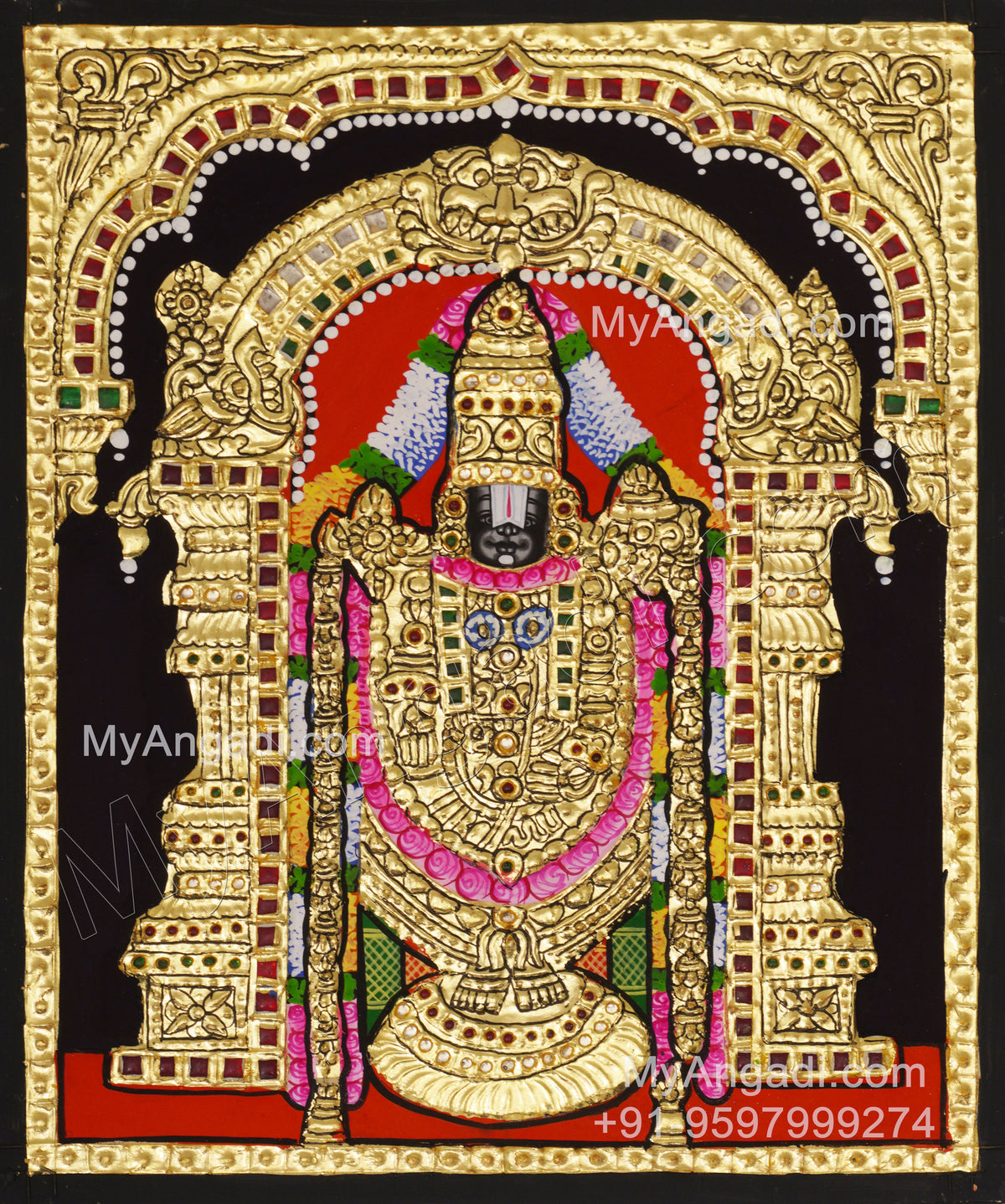Venkateshwara Tanjore Painting