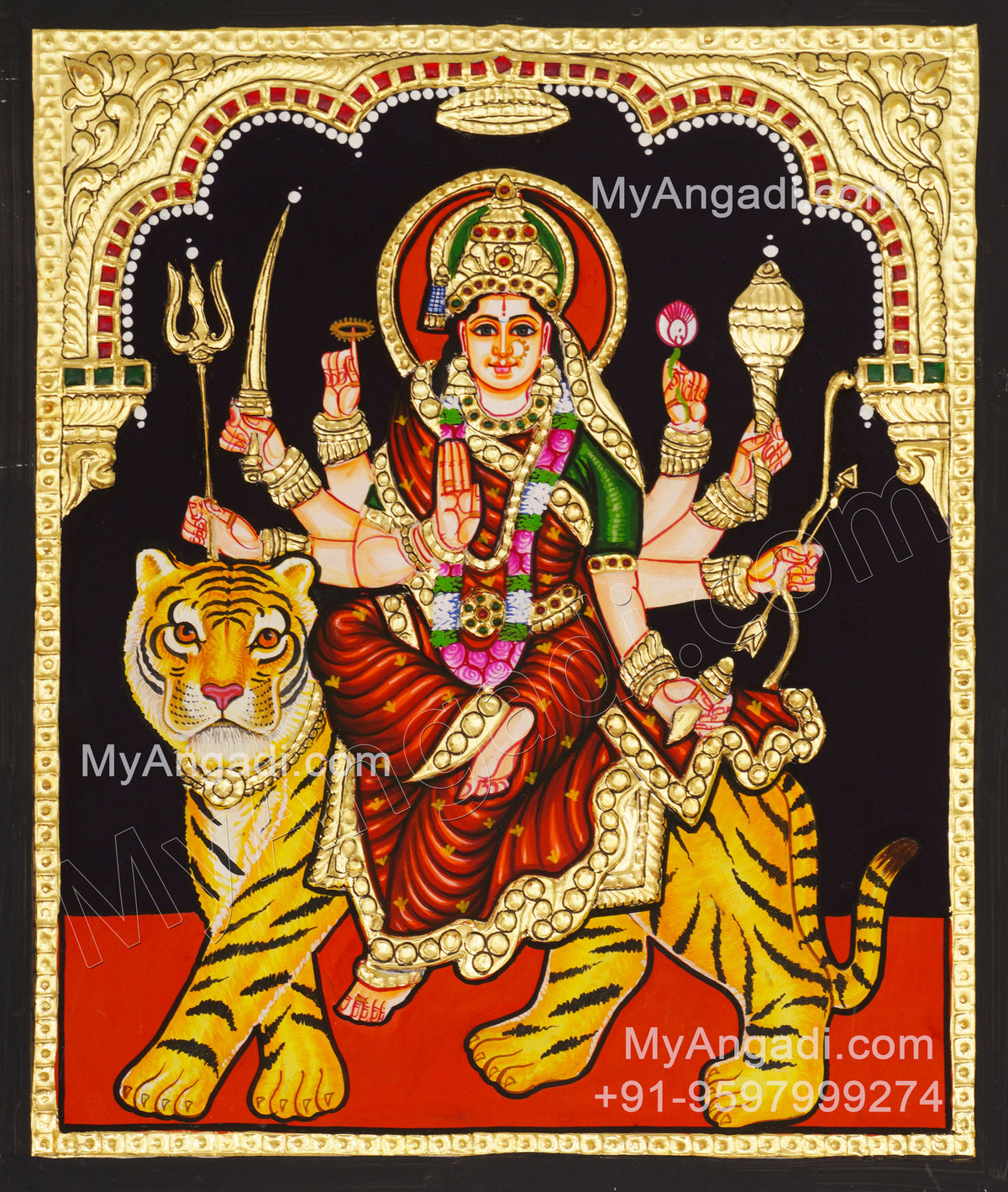 Durga Tanjore Painting
