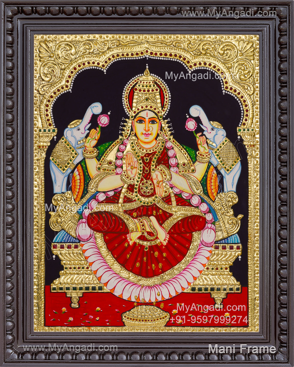 Gajalakshmi Tanjore Painting MATP266