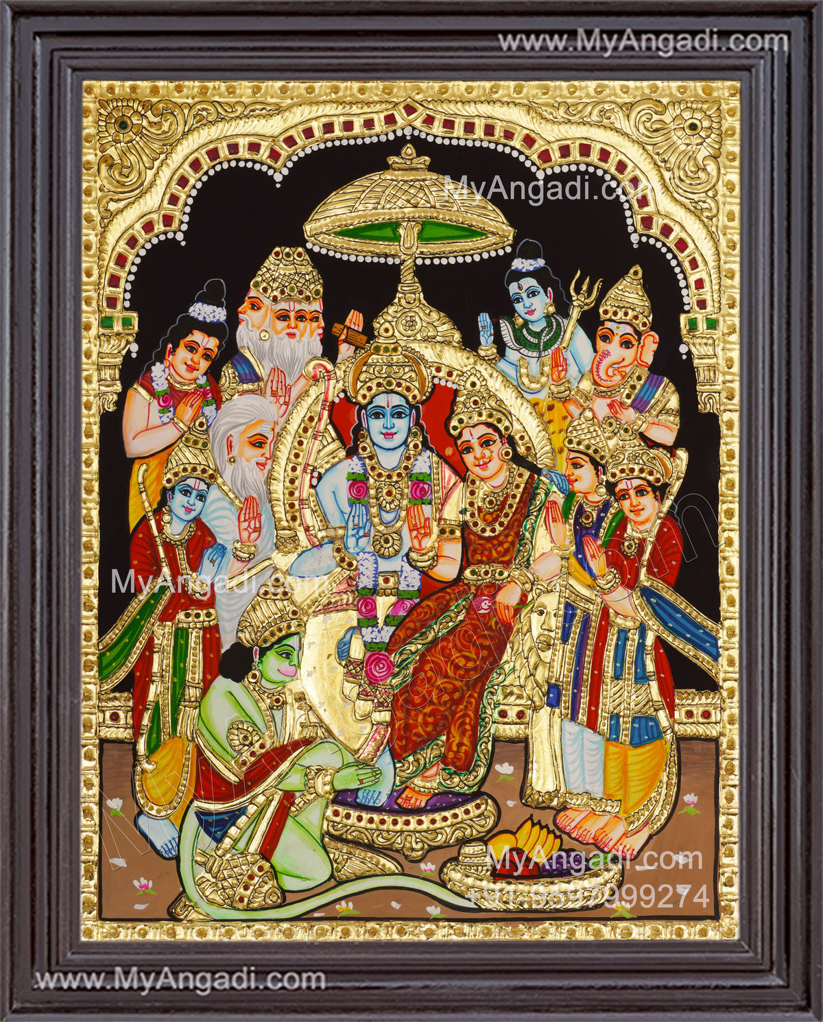 Ram Parivar Tanjore Painting