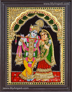 Radha Krishna Tanjore Painting