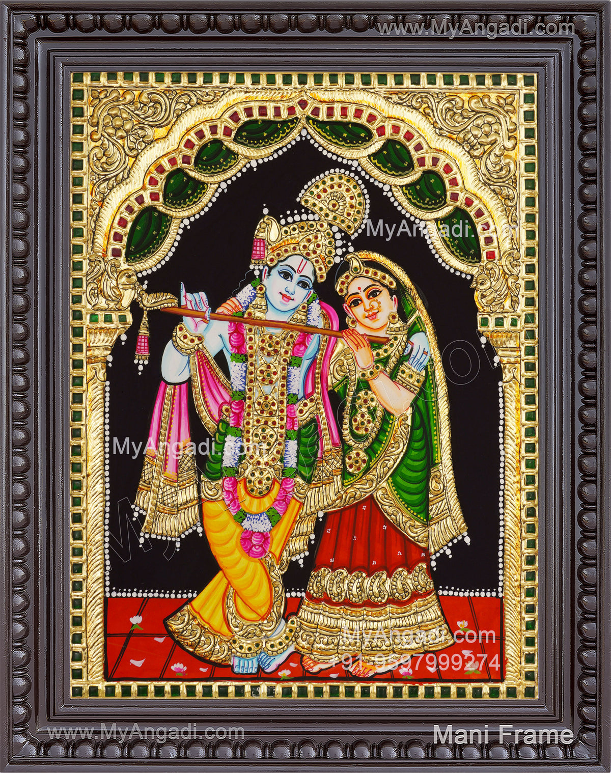 Radha Krishna Tanjore Painting