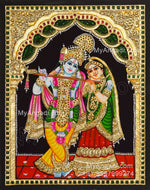 Radha Krishna Tanjore Painting