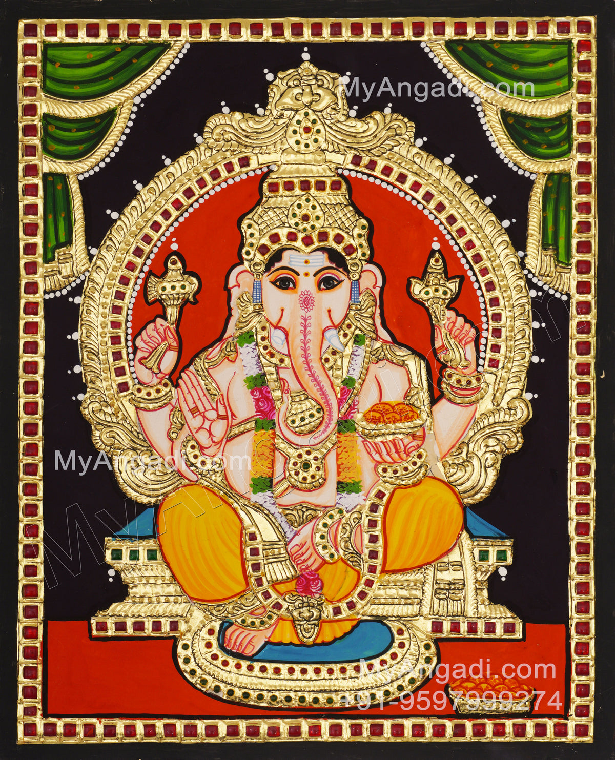 Ganesha Tanjore Paintings