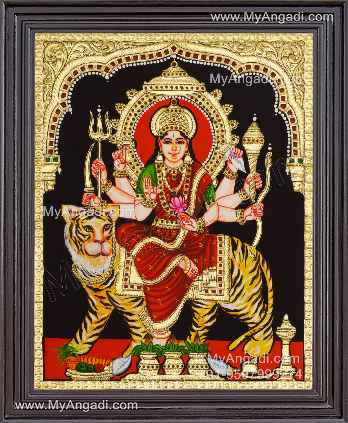 Durga Devi Tanjore Painting