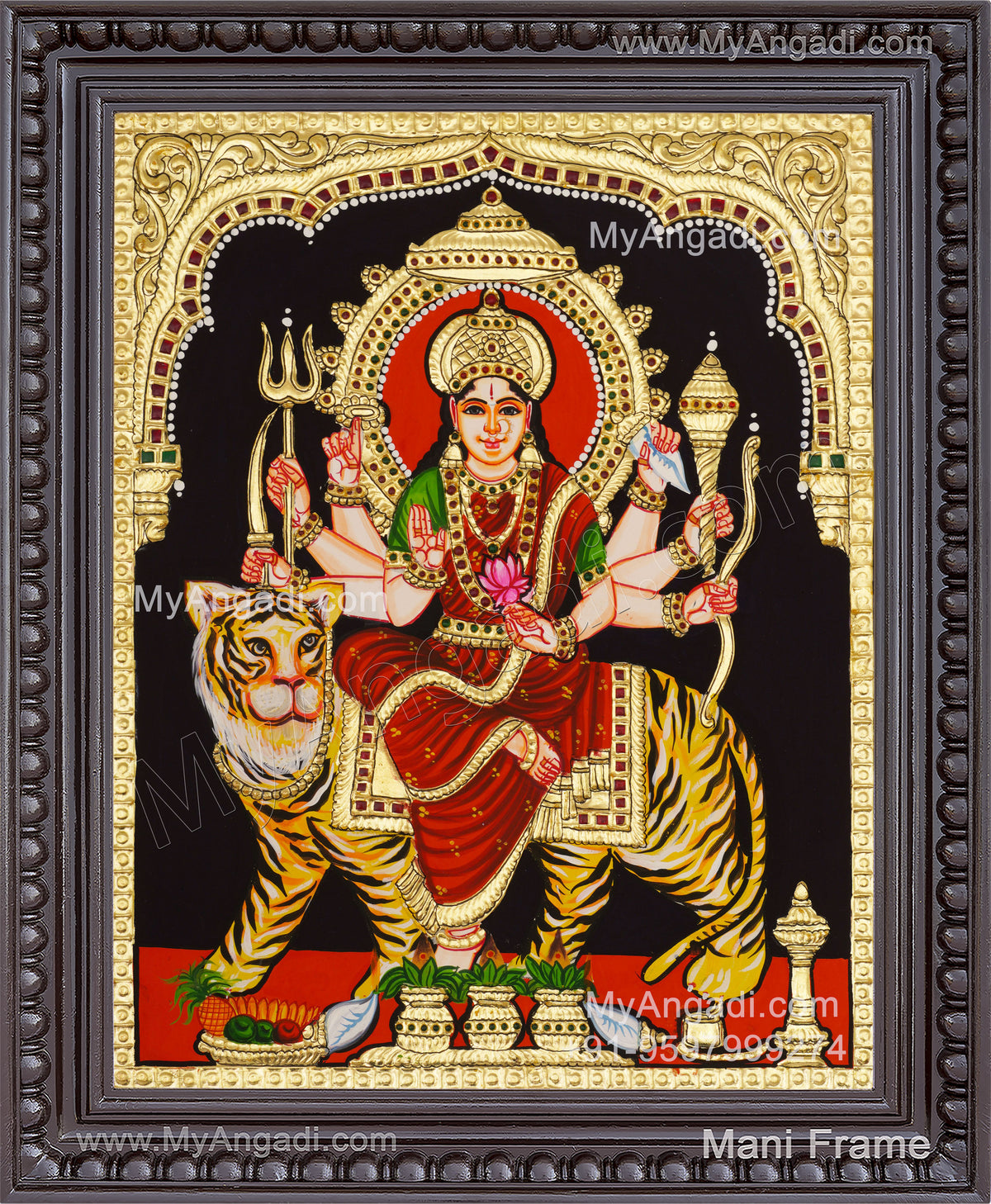 Durga Devi Tanjore Painting