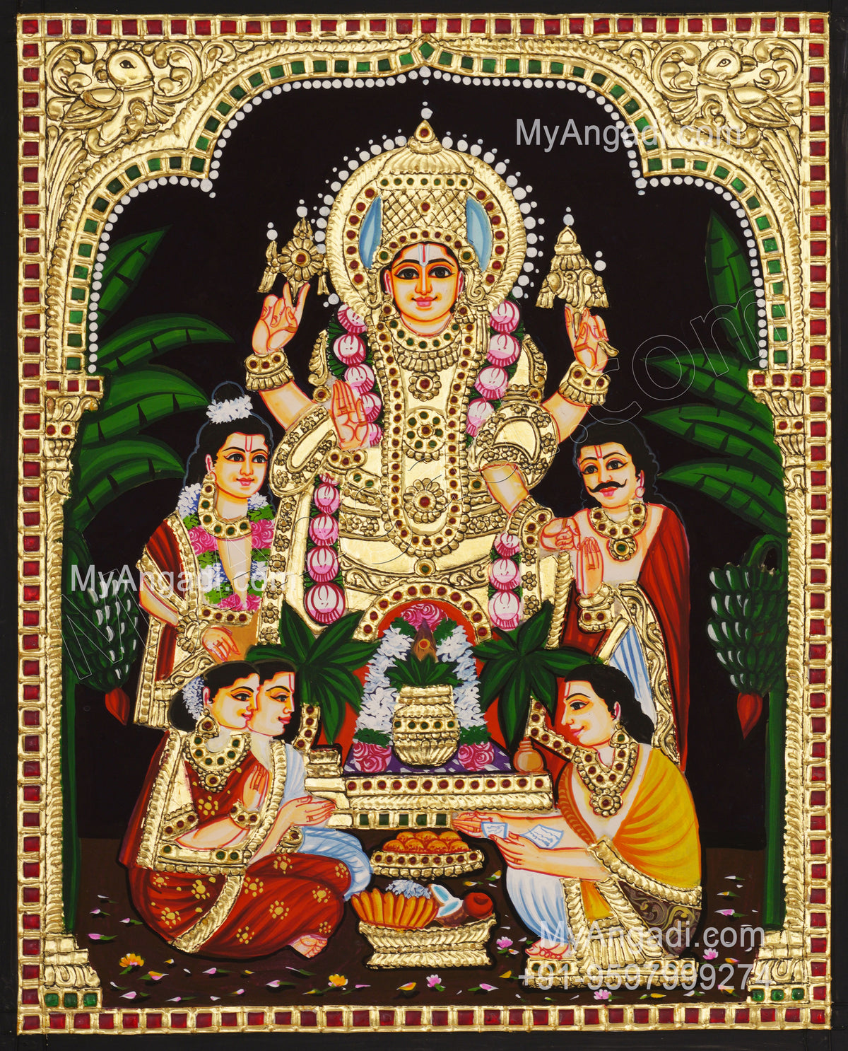 Sathyanarayana Tanjore Painting