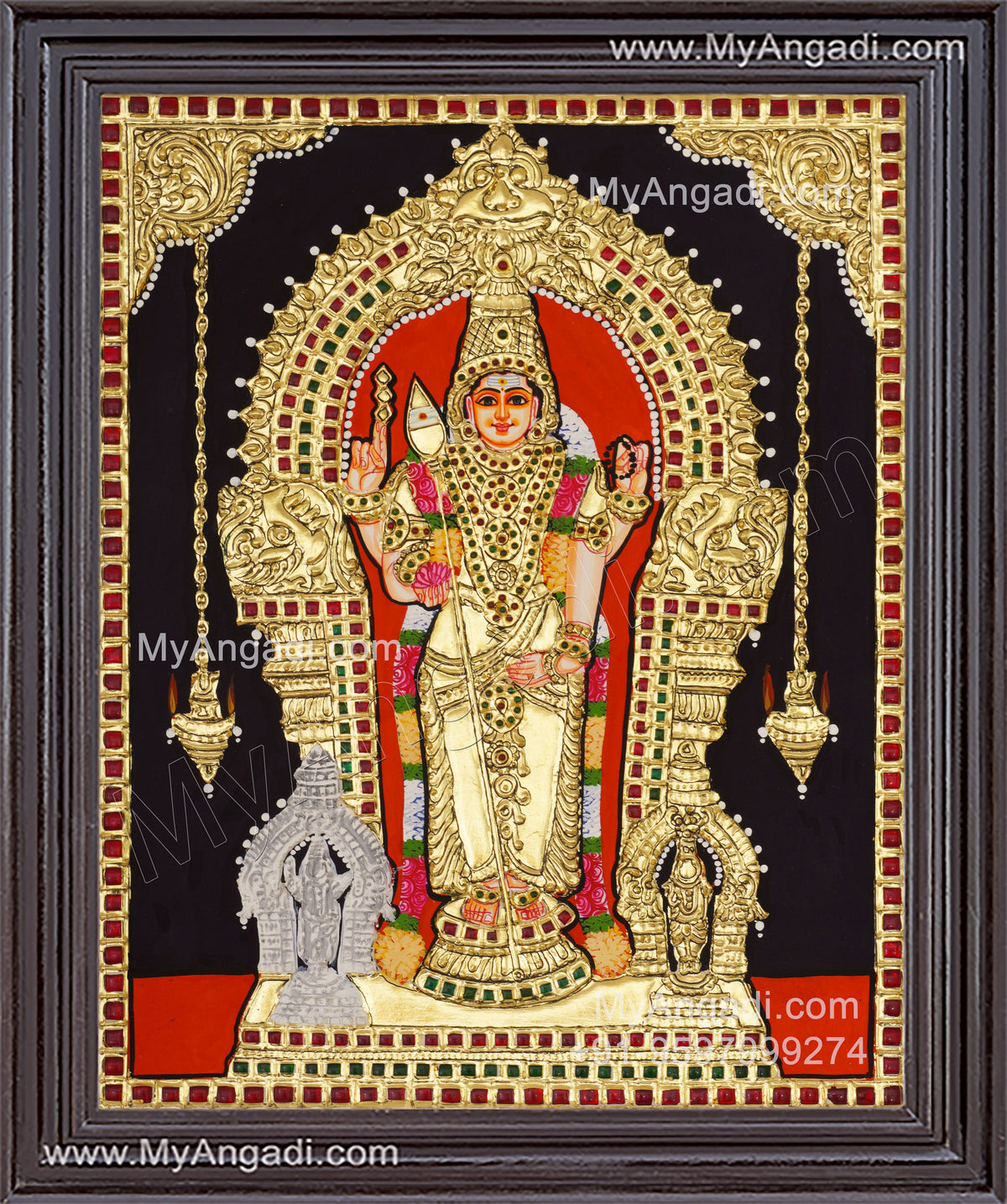 Thiruchendur Murugan Tanjore Painting