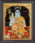 Shivan Parivar Tanjore Painting