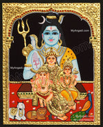 Shivan Parivar Tanjore Painting