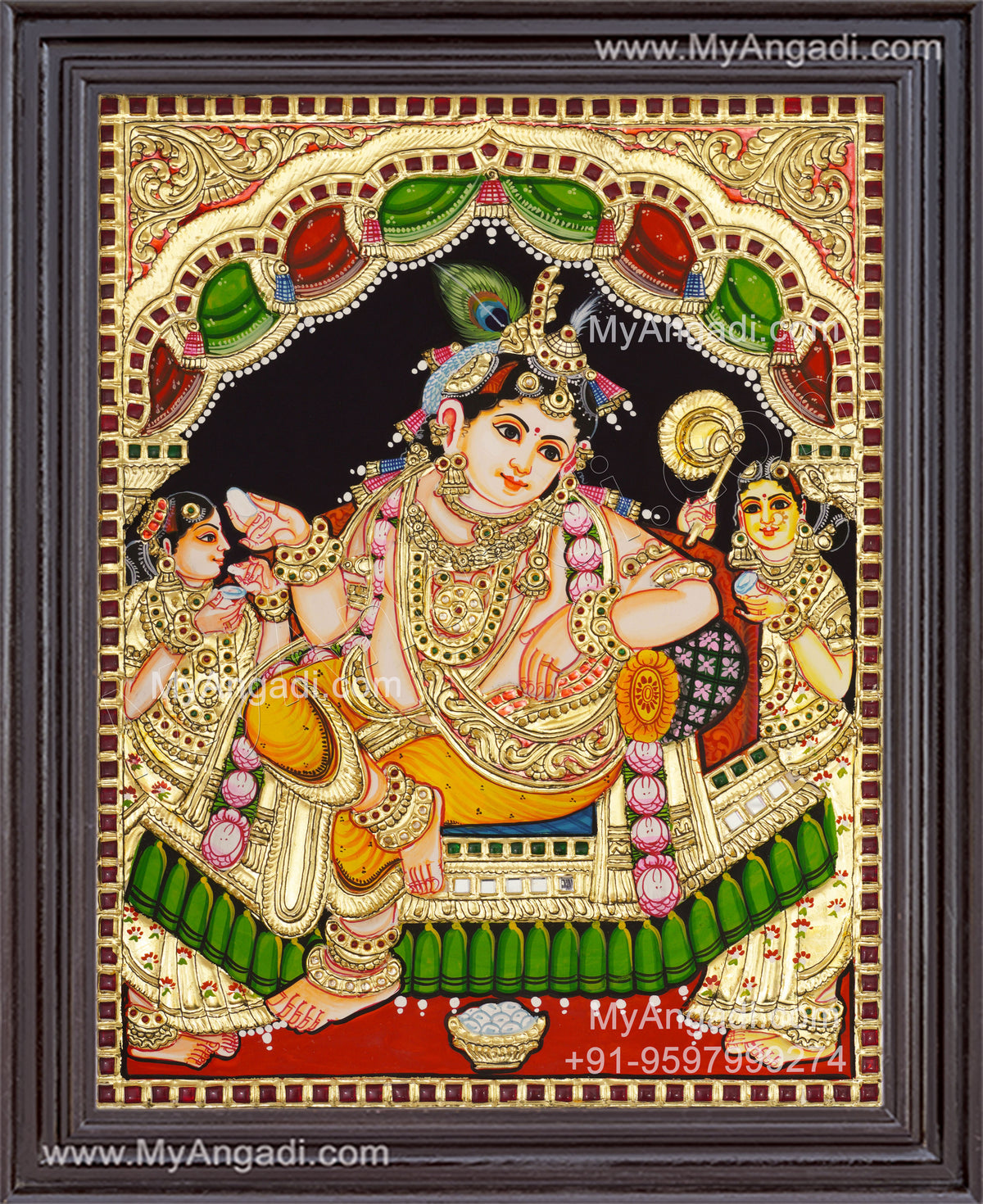 Darbar Krishna Tanjore Paintings