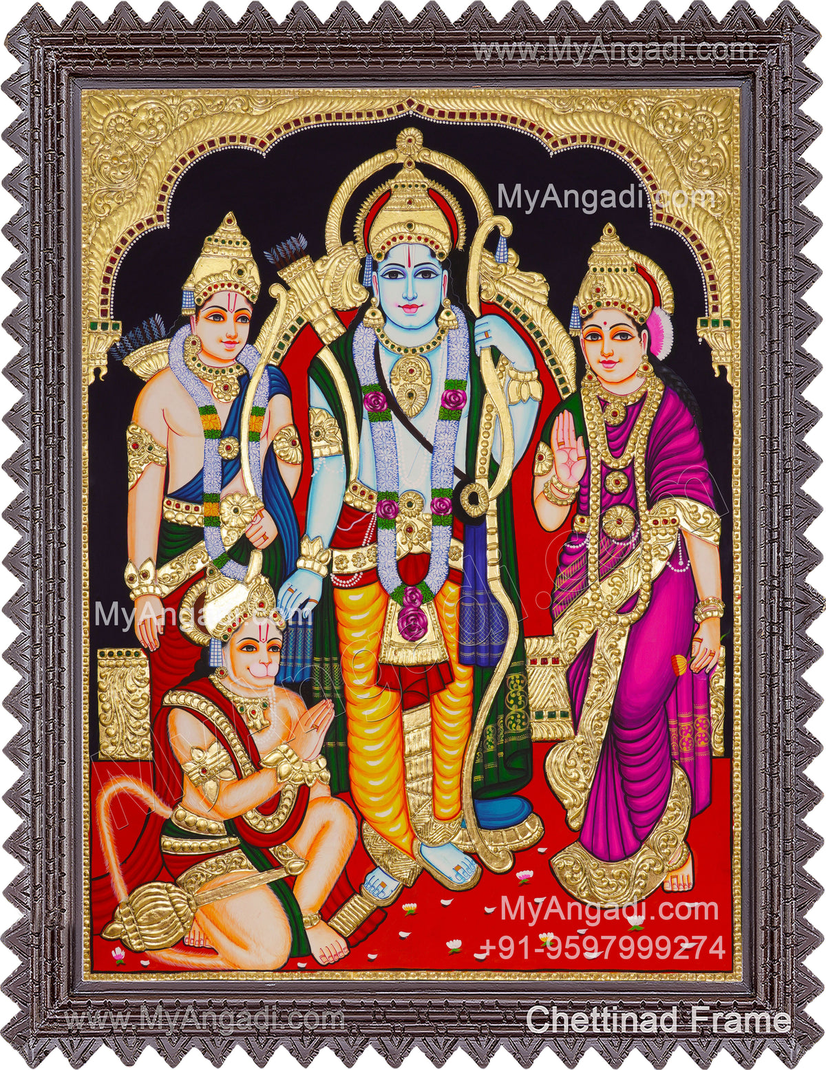 Ram Darbar Tanjore Painting