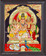 Shivan Family Tanjore Painting
