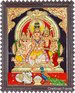 Shivan Family Tanjore Painting