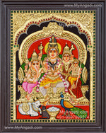 Shiva Family Tanjore Paintings