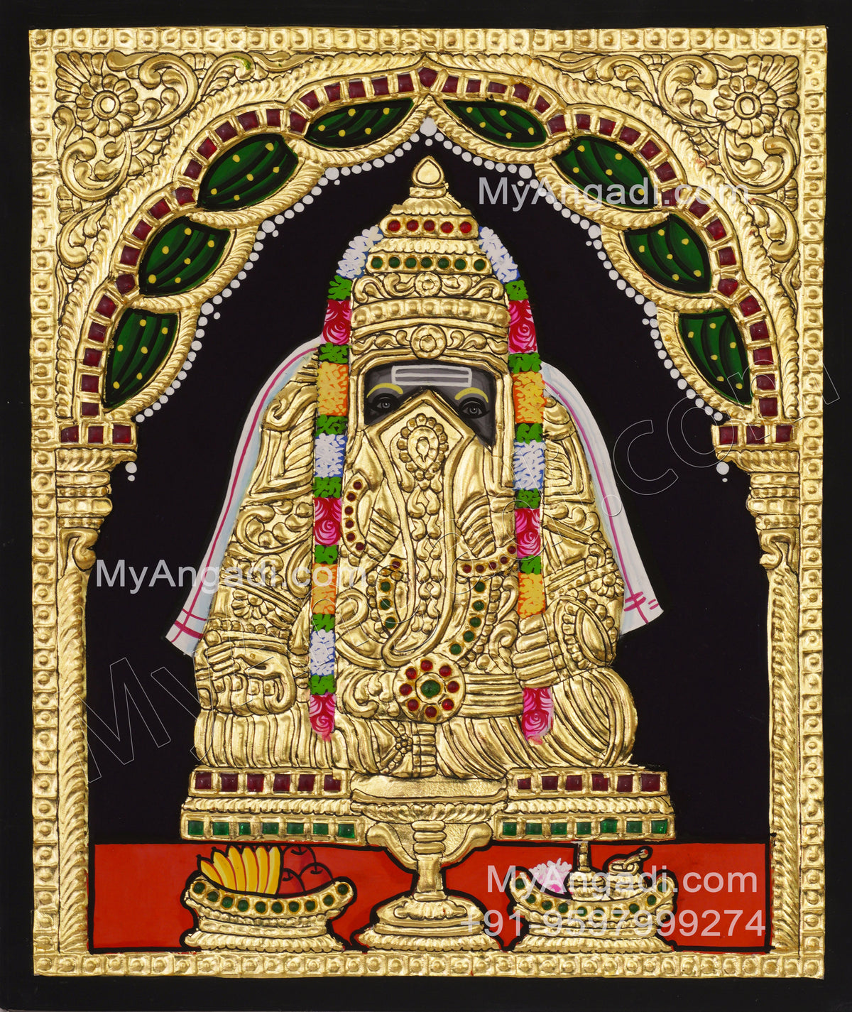 Pillayarpatti Ganesha Tanjore Paintings