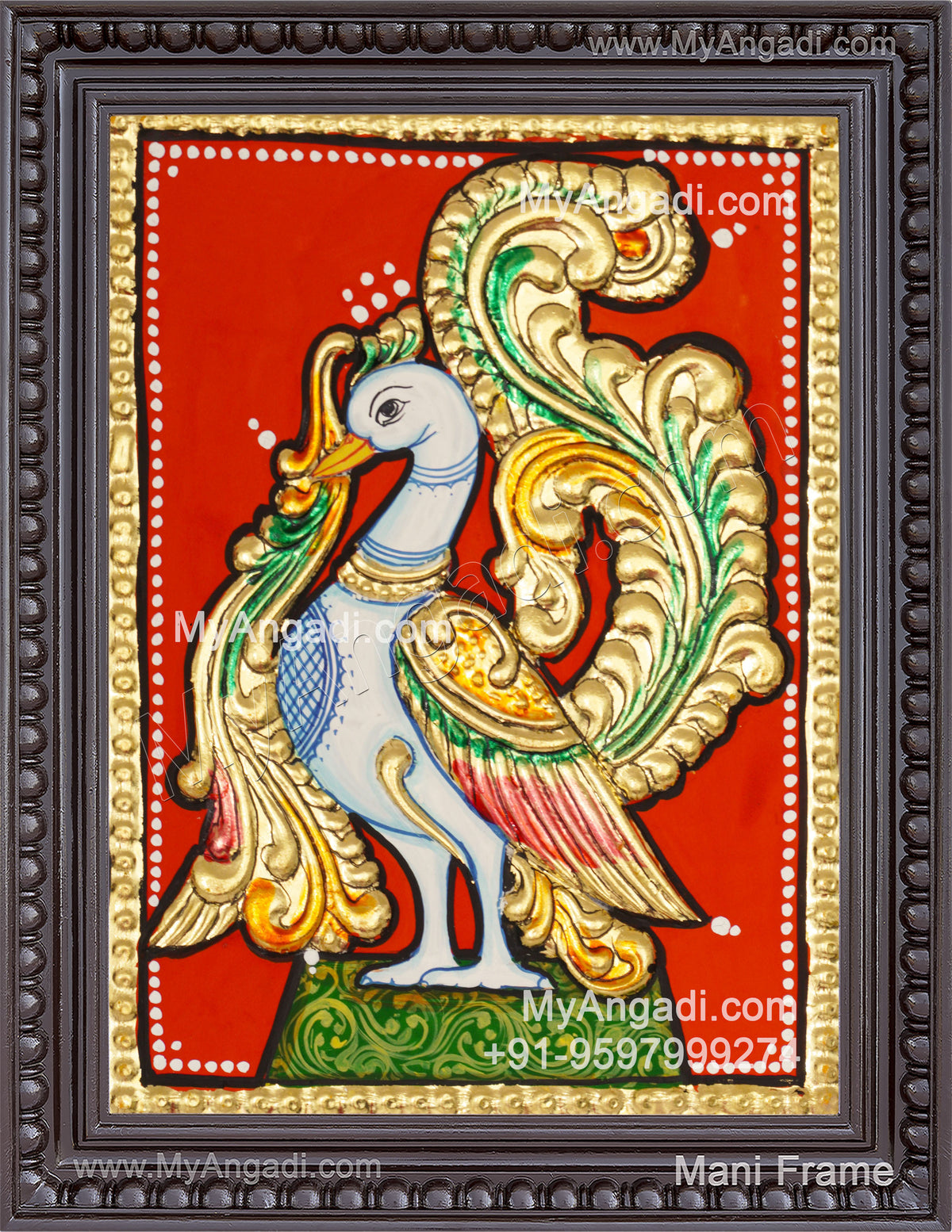 Annam Swan / Anna Pakshi Tanjore Painting