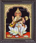 Saraswathi Tanjore Painting