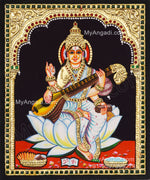 Saraswathi Tanjore Painting