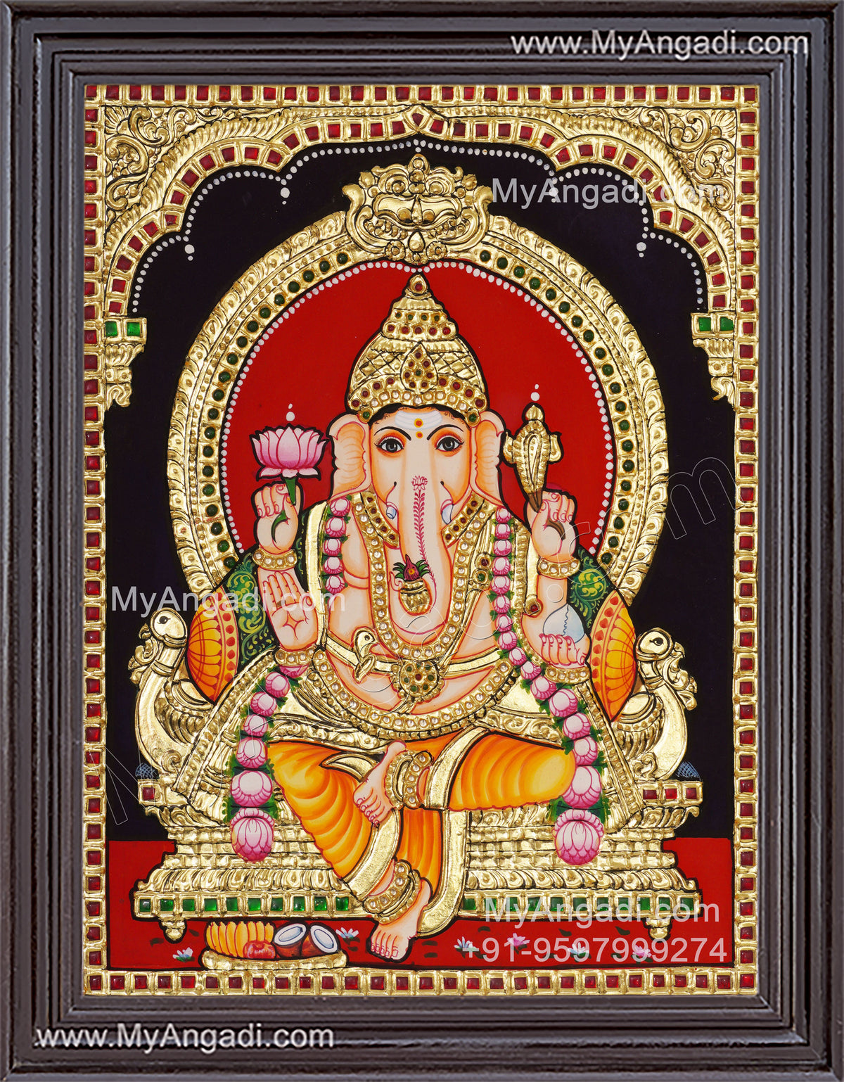 Ganapathi Tanjore Painting