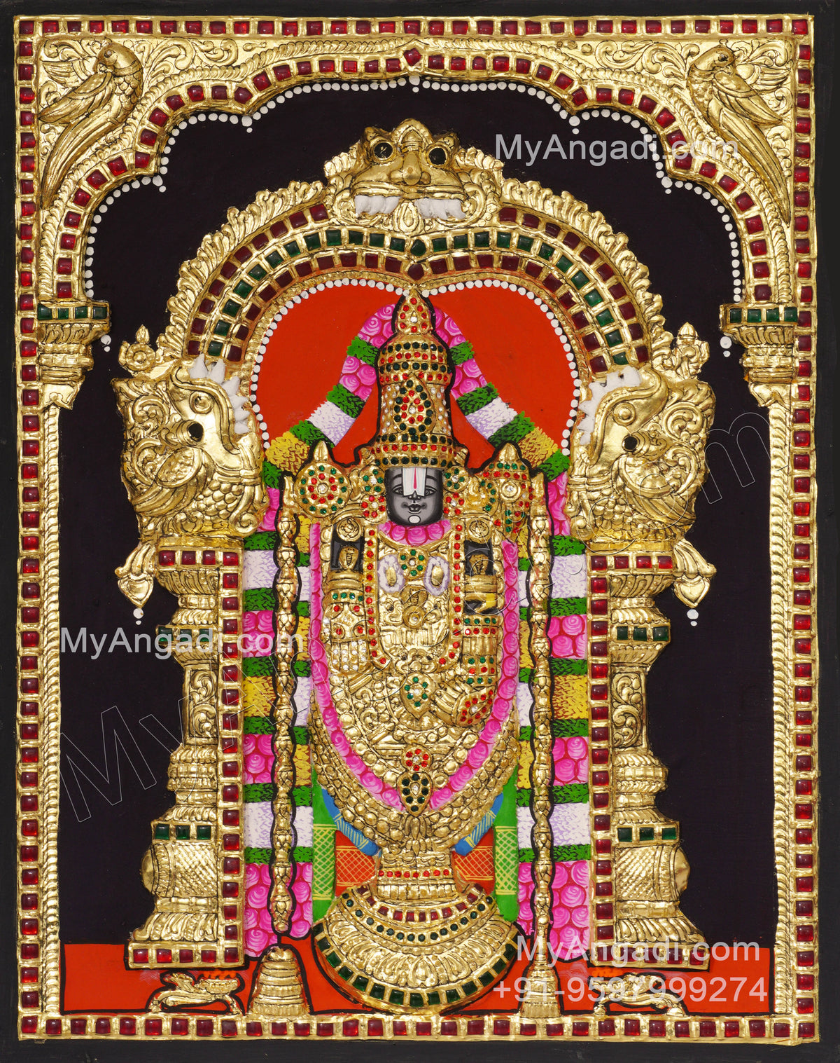 Balaji 3d Tanjore Painting