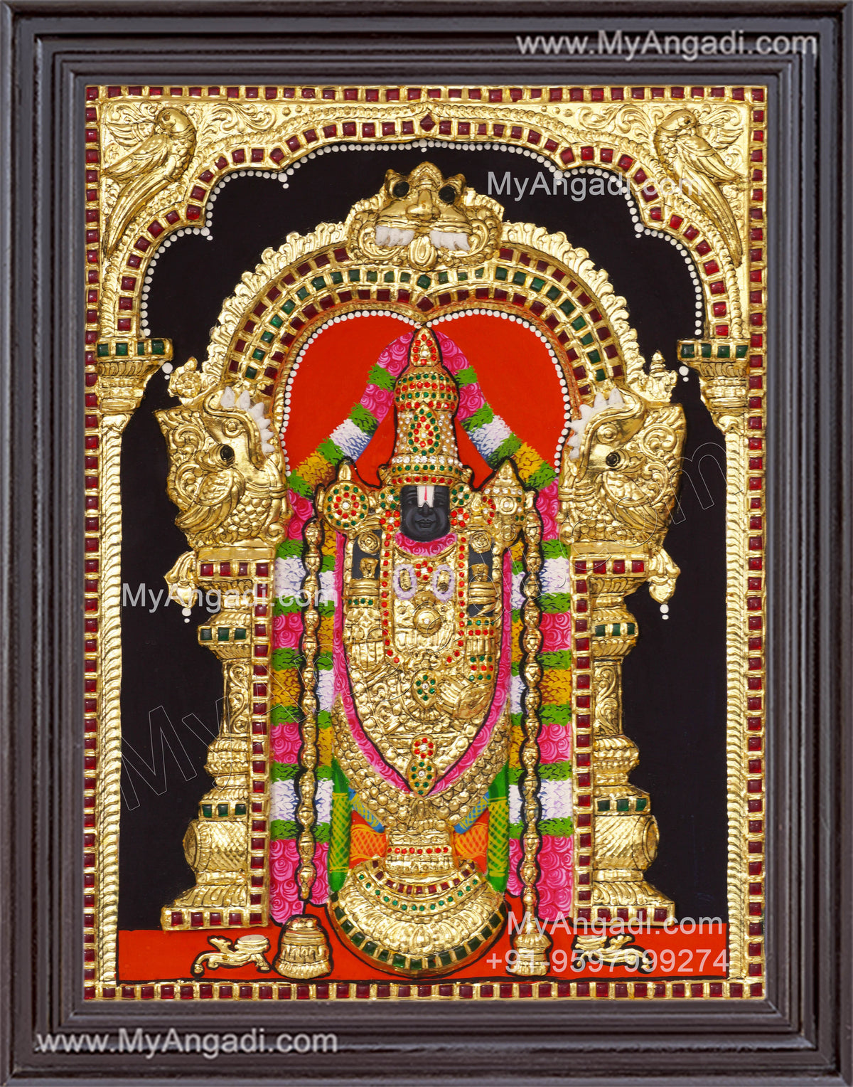 Balaji 3d Tanjore Painting