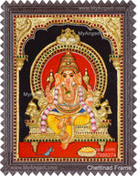 Ganesha 3D Tanjore Painting