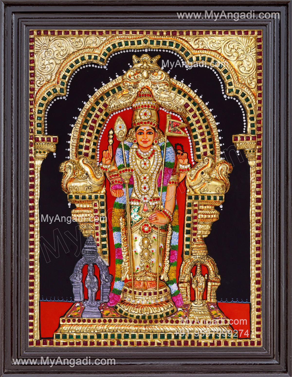 Murugar 3D Tanjore Painting