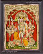 Panchamuga Hanuman Tanjore Painting