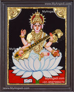 Saraswathi Tanjore Painting