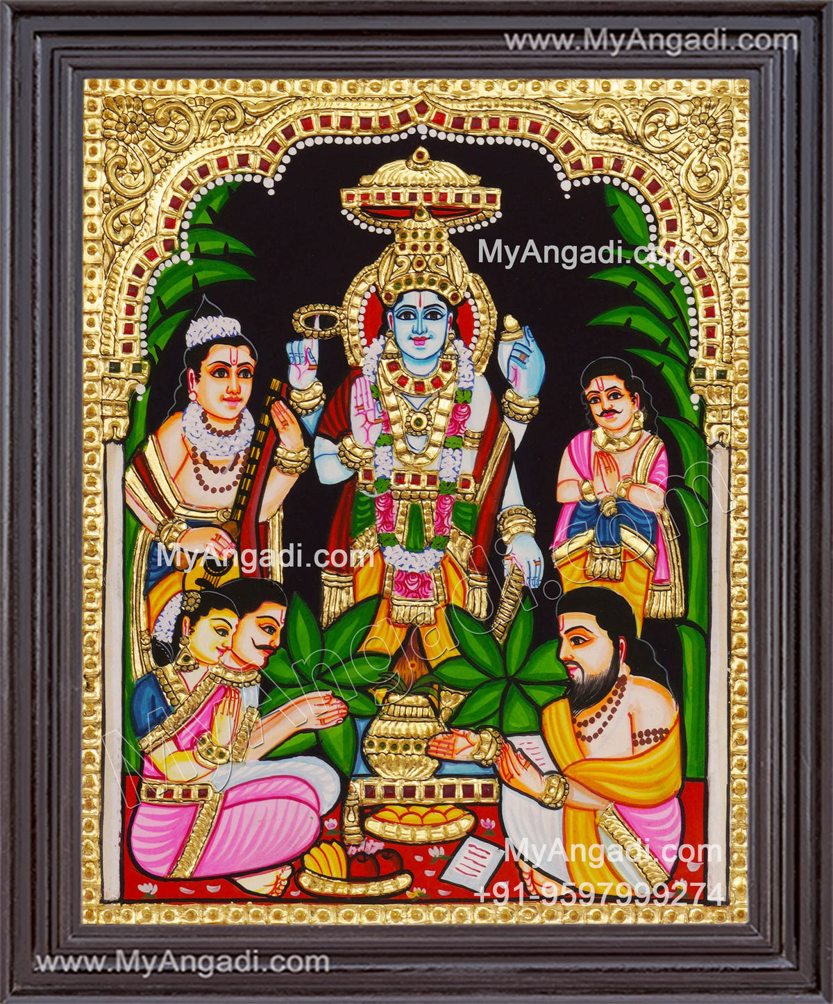 Sathya Narayana Swami Tanjore Painting