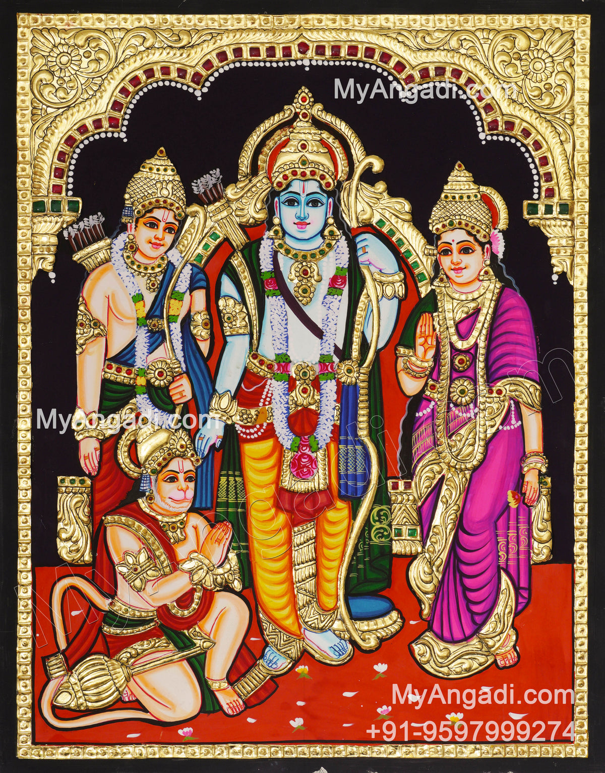 Ram Darbar Tanjore Painting