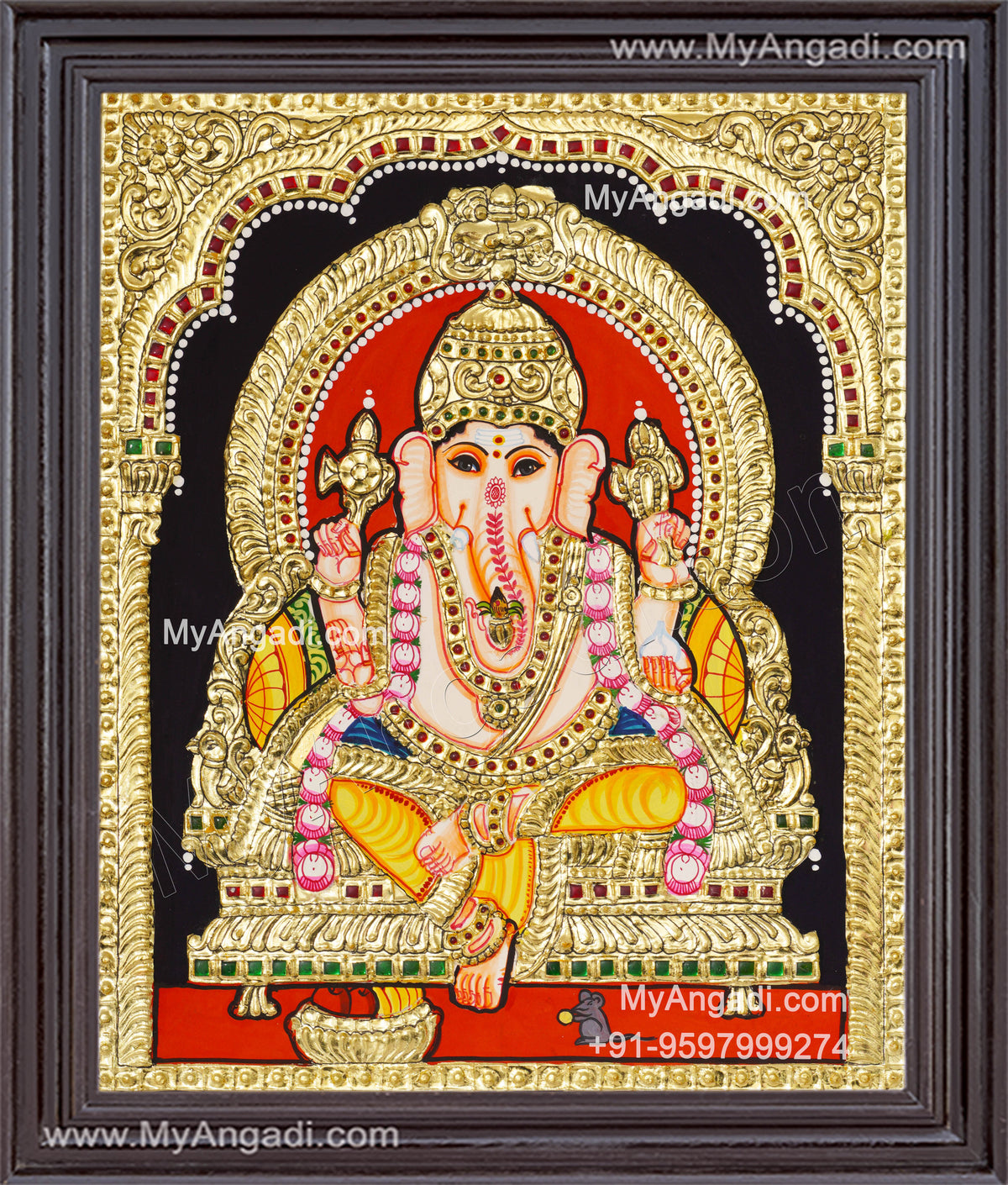 Ganapathi Tanjore Painting