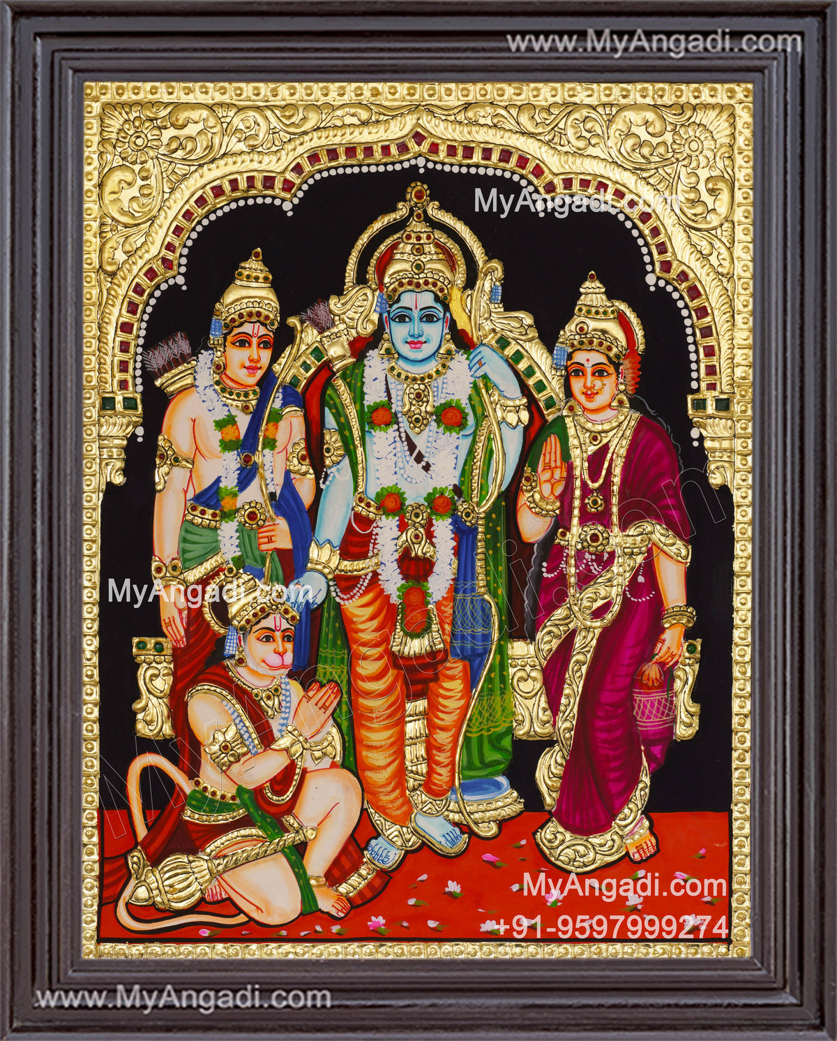 Ram Parivar Tanjore Painting