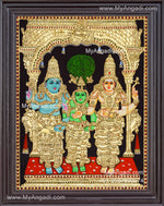 Girija Kalyanam - Shiva Parvati Kalyanam Wedding - Tanjore Painting