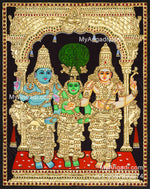 Girija Kalyanam - Shiva Parvati Kalyanam Wedding - Tanjore Painting