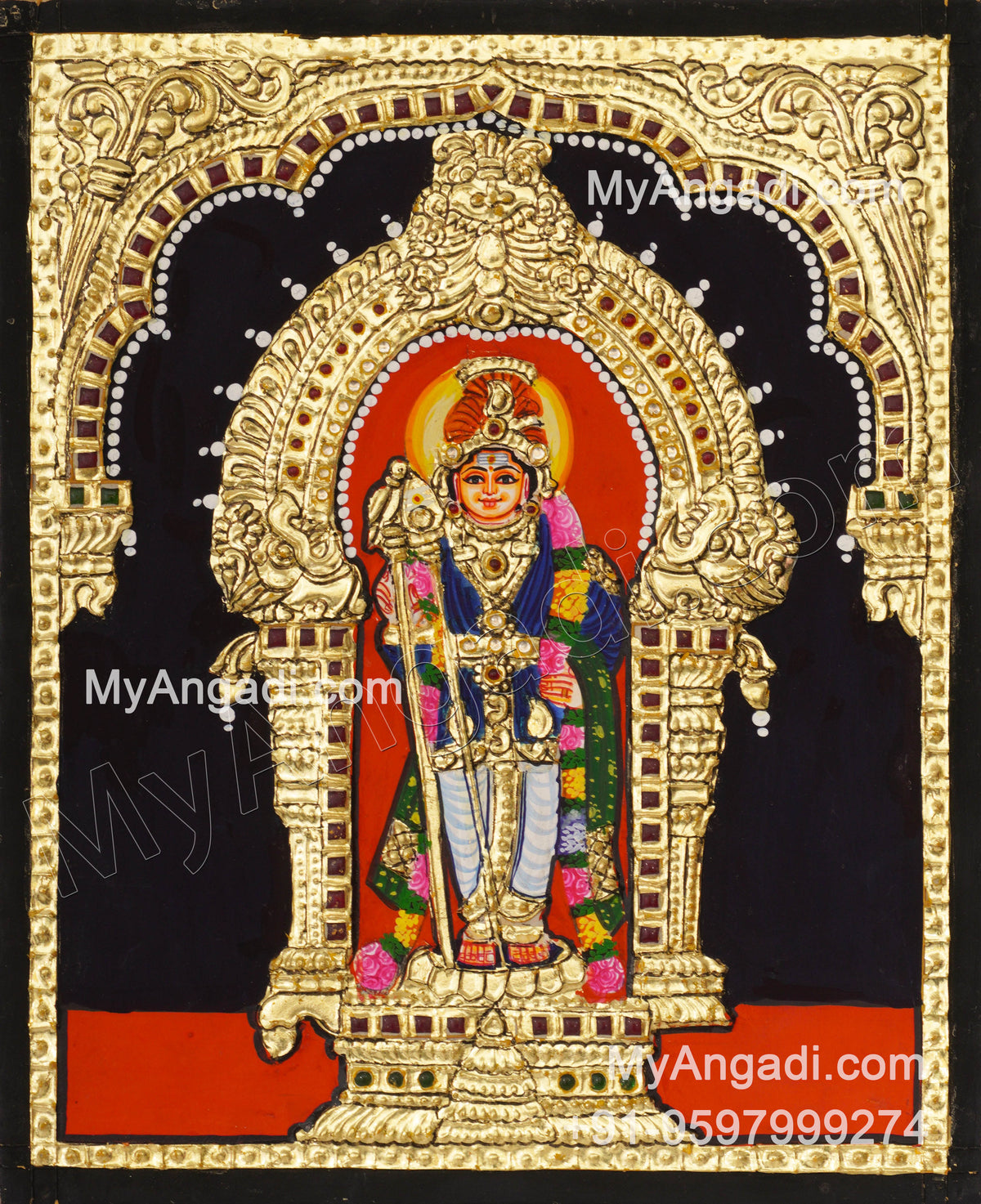 Murugan Tanjore Painting