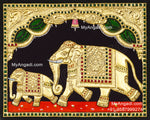 Elephant Calf Tanjore Painting