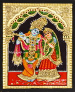 Radha Krishna Tanjore Painting