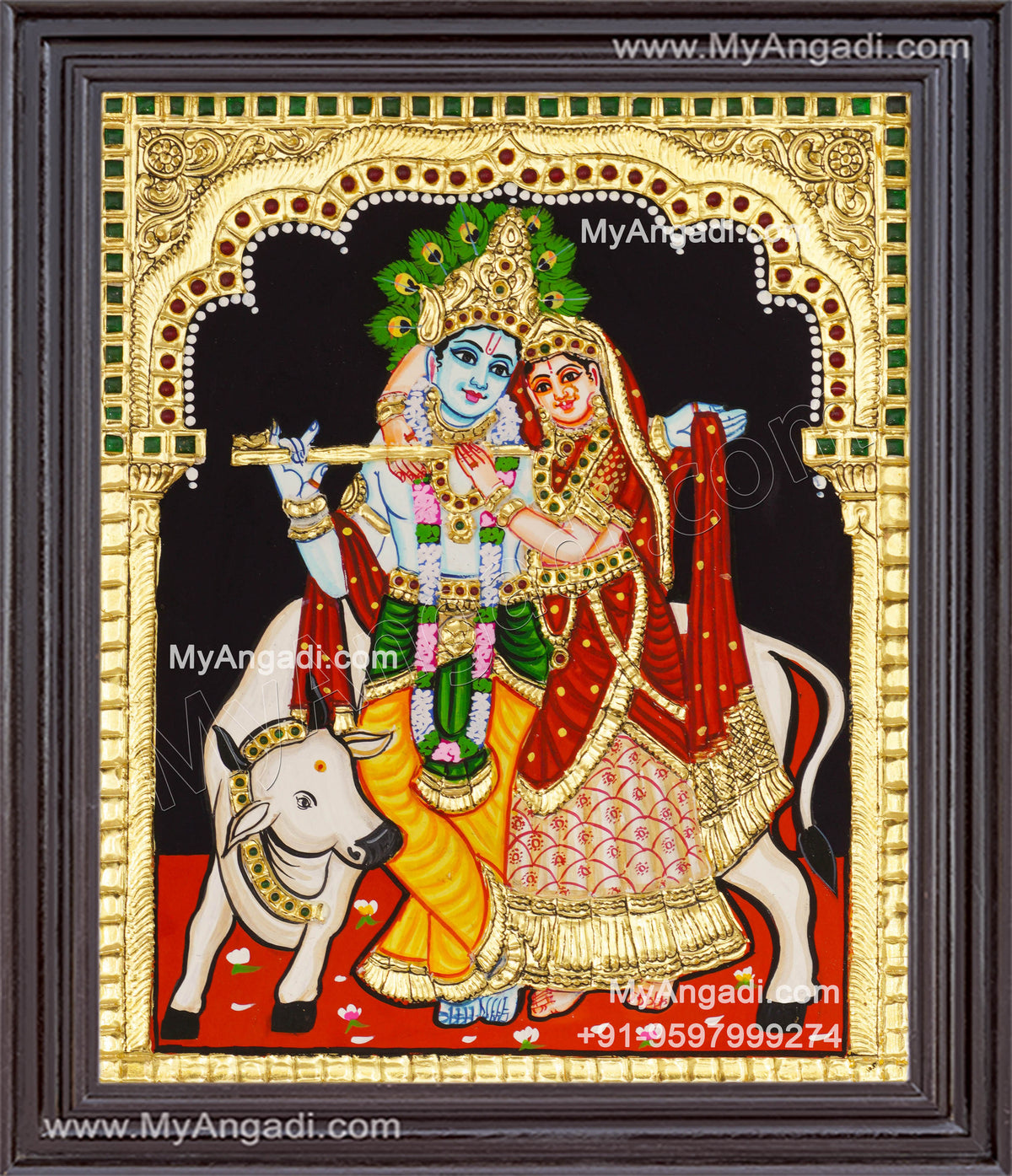 Radha Krishna Tanjore Painting