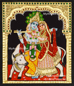 Radha Krishna Tanjore Painting